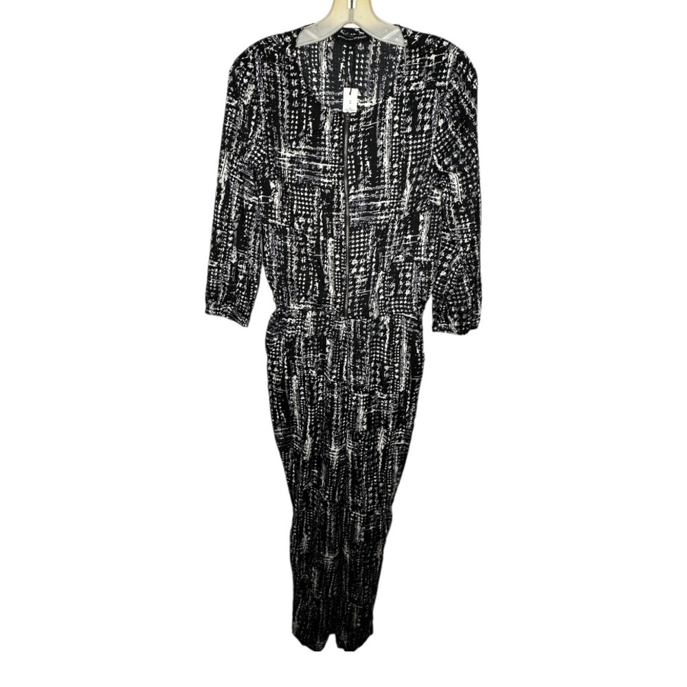 W118 by Walter Baker Peavey Jumpsuit in Inked Houndstooth nwt